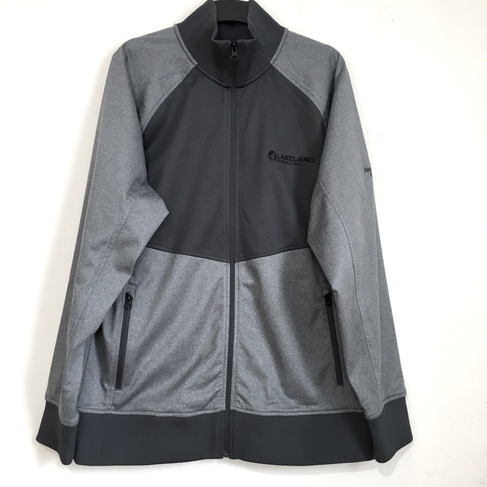The North Face Gray Zip Up Long Sleeve Performance Jackets